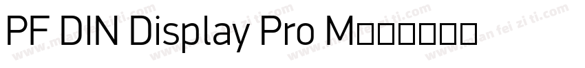 PF DIN Display Pro M字体转换